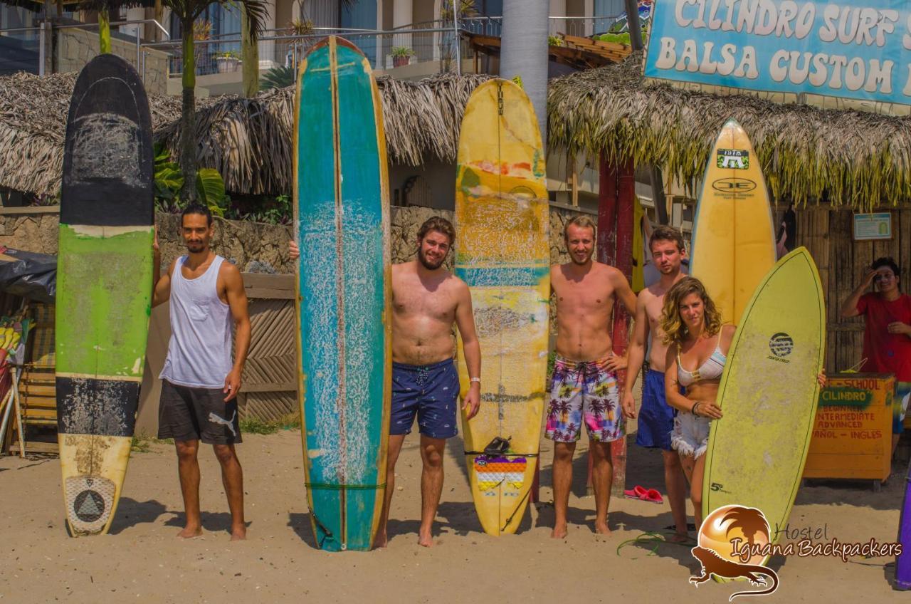 Montañita Iguana Beach Houseホステル エクステリア 写真